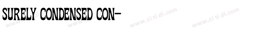 surely condensed con字体转换